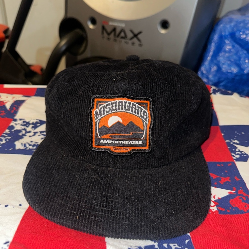 Mishawaka Ampitheatre corduroy snapback hat